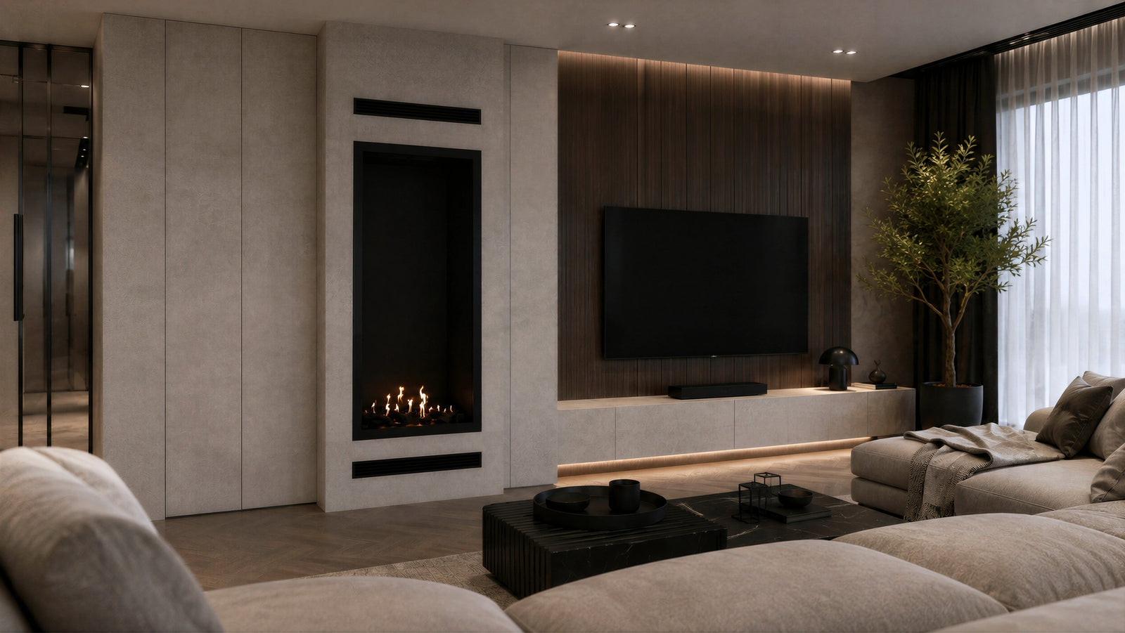 Selected Vertical Single-Sided Full Glass 60 x 200 cm
