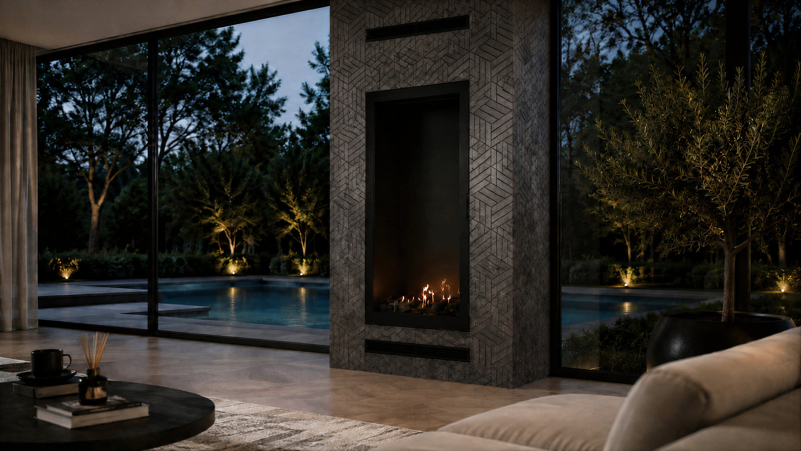Selected Vertical Single-Sided Full Glass 70 x 120 cm
