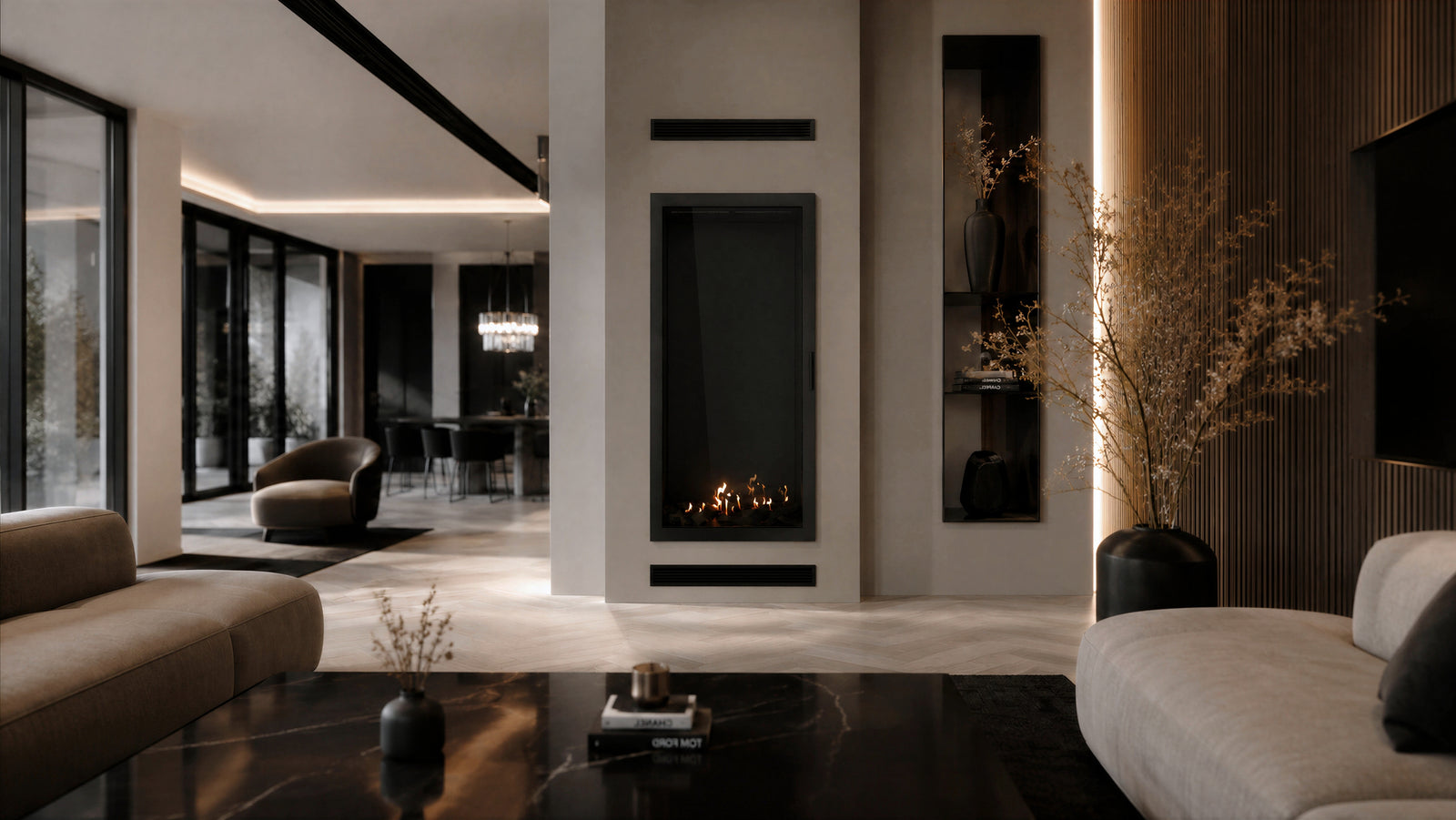 Selected Vertical Single-Sided Full Glass 70 x 140 cm
