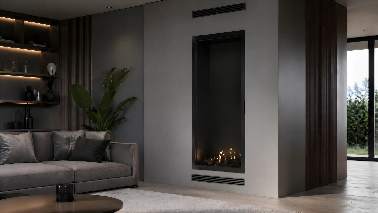 Selected Vertical Single-Sided Full Glass 70 x 160 cm
