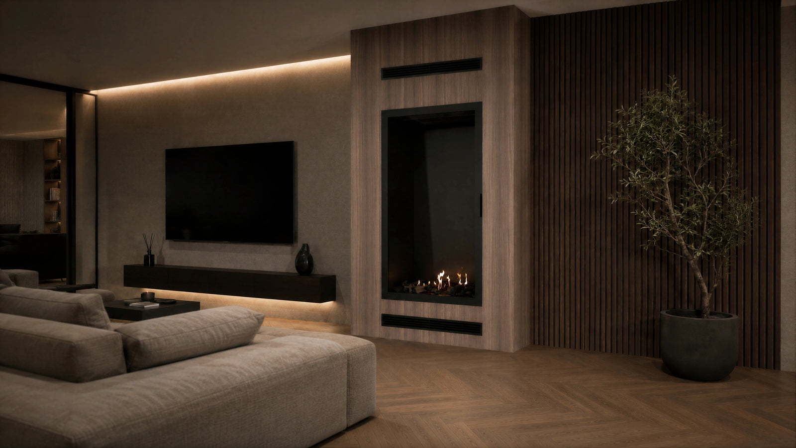 Selected Vertical Single-Sided Full Glass 80 x 180 cm