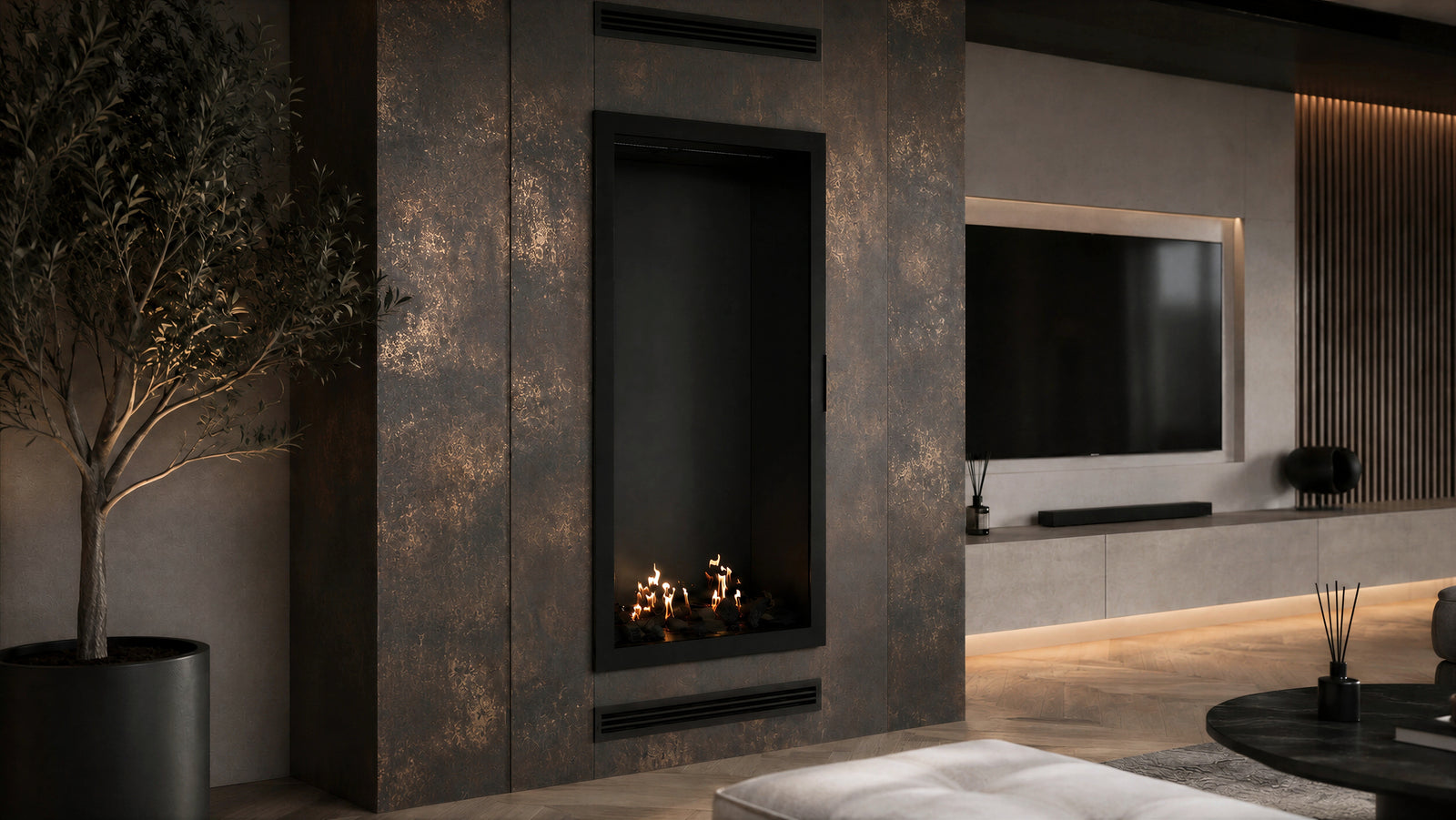 Selected Vertical Single-Sided Full Glass 80 x 200 cm