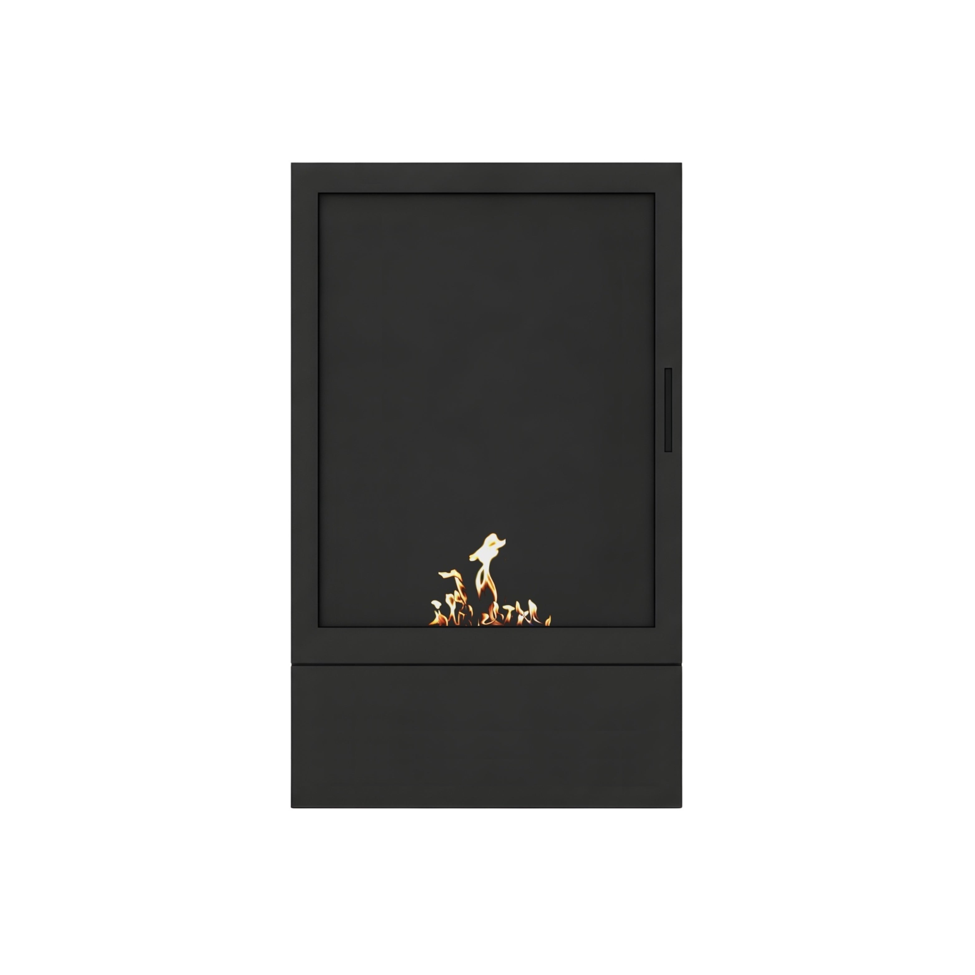 Image of Sien Vertical Freestanding Fireplace Full Glass H120 cm