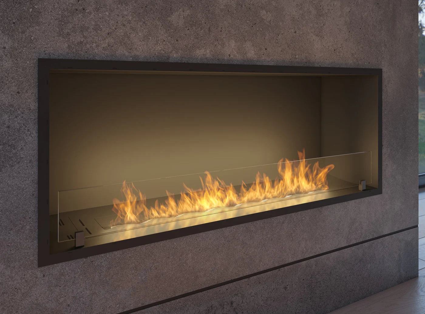 Slim Inside Bio Ethanol Built-in Fireplace 120 cm