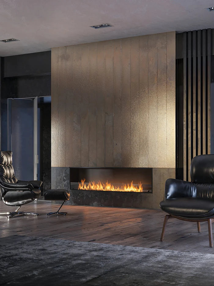 Slim Inside Bio Ethanol Built-in Fireplace 200 cm