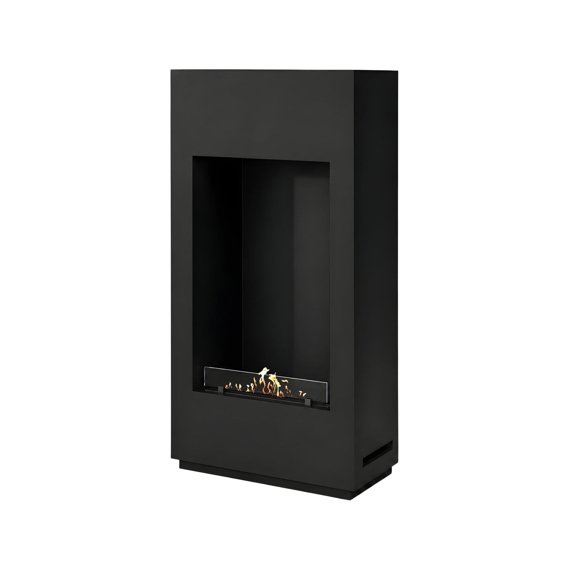 Soho Vertical Freestanding Fireplace Black H120 cm