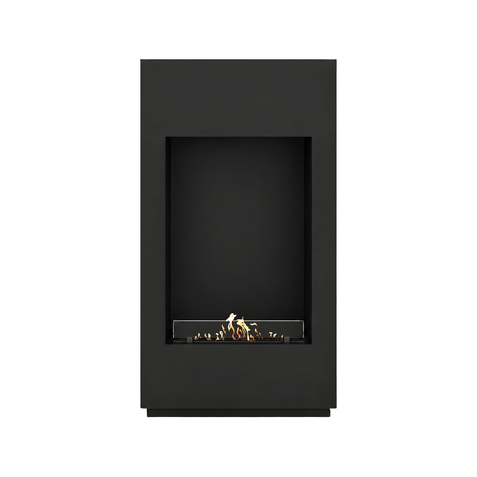 Soho Vertical Freestanding Fireplace Black H120 cm