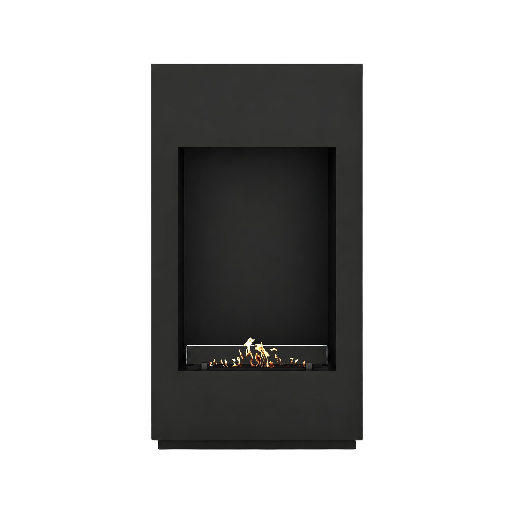 Soho Vertical Freestanding Fireplace Black H120 cm