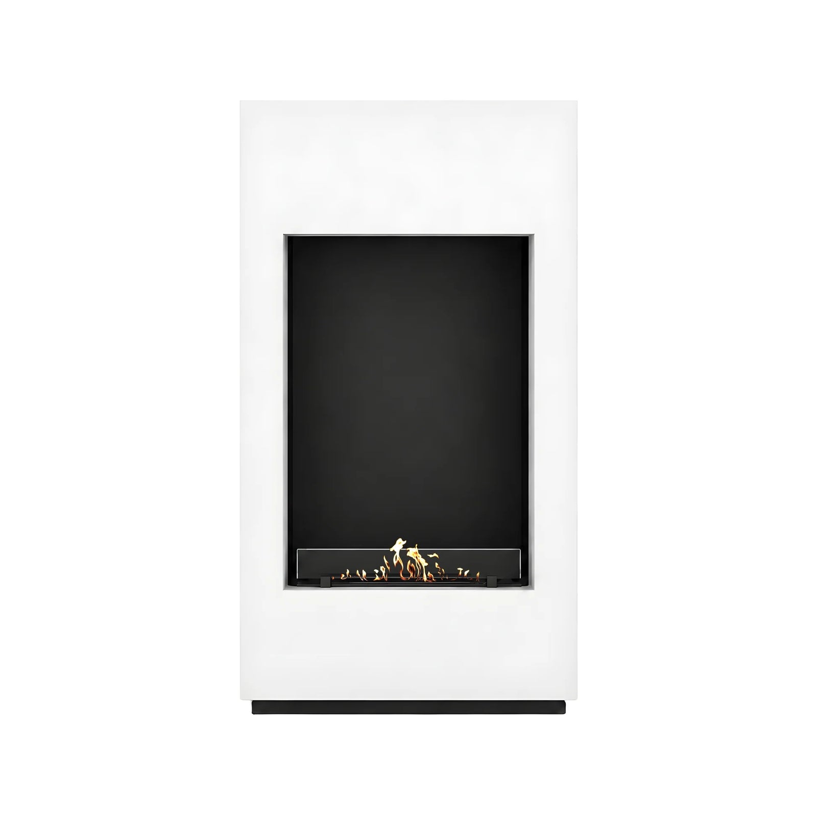 Soho Vertical Freestanding Fireplace White H120 cm