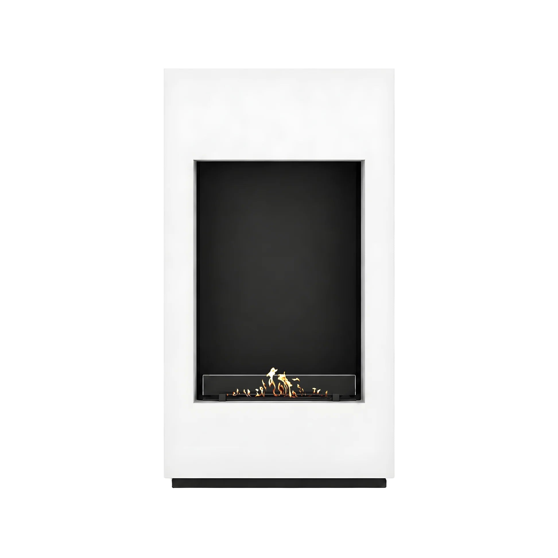 Soho Vertical Freestanding Fireplace White H120 cm