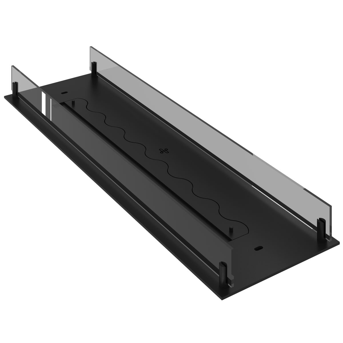 Solo Insert Fireplace With Glass 100 cm