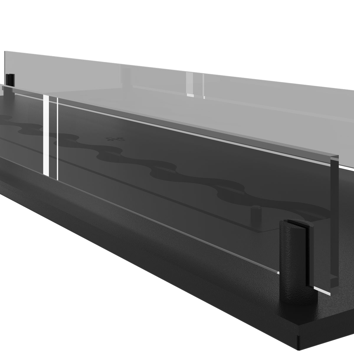 Solo Insert Fireplace With Glass 100 cm