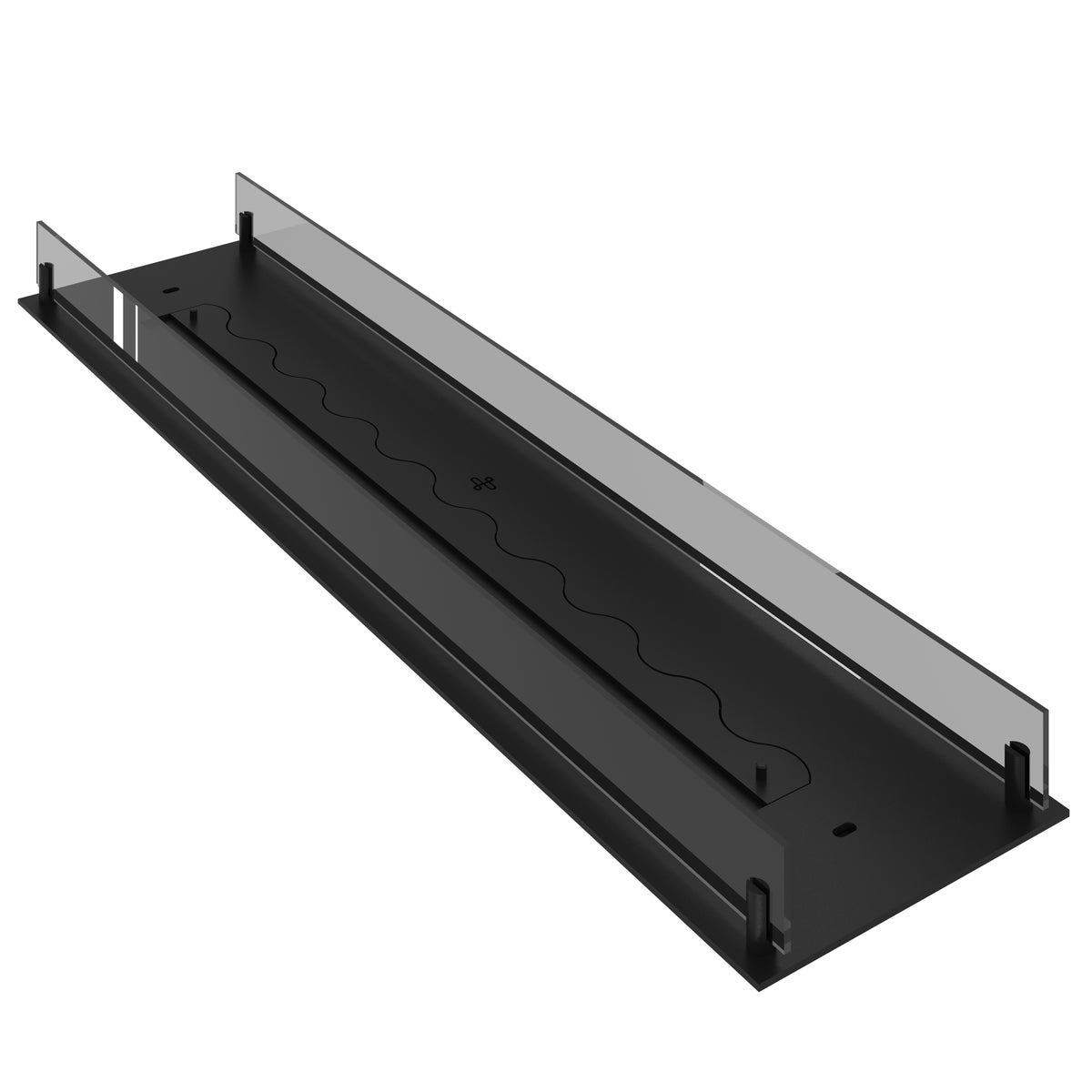 Solo Insert Fireplace With Glass 120 cm