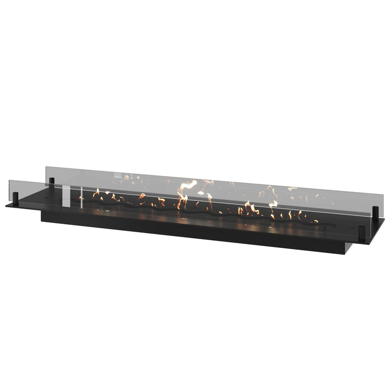 Solo Insert Fireplace With Glass 120 cm