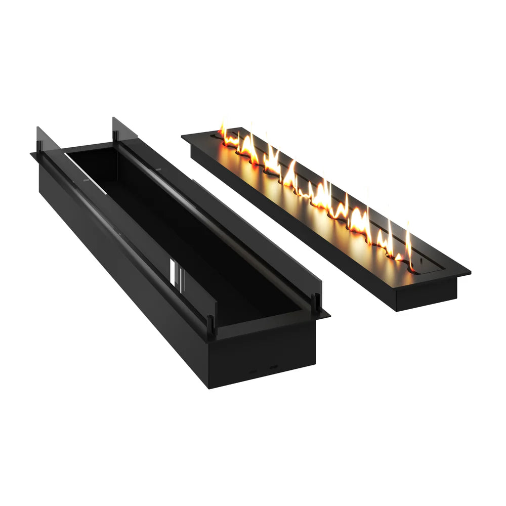 Image of Solo Insert Fireplace With Glass 190 cm