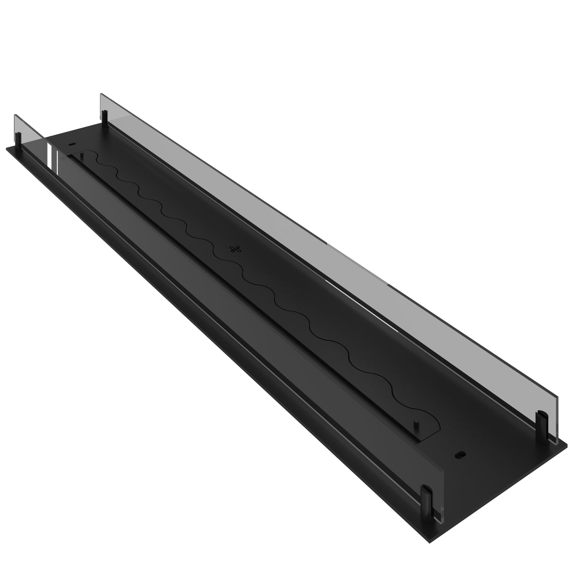 Solo Insert Fireplace With Glass 140 cm