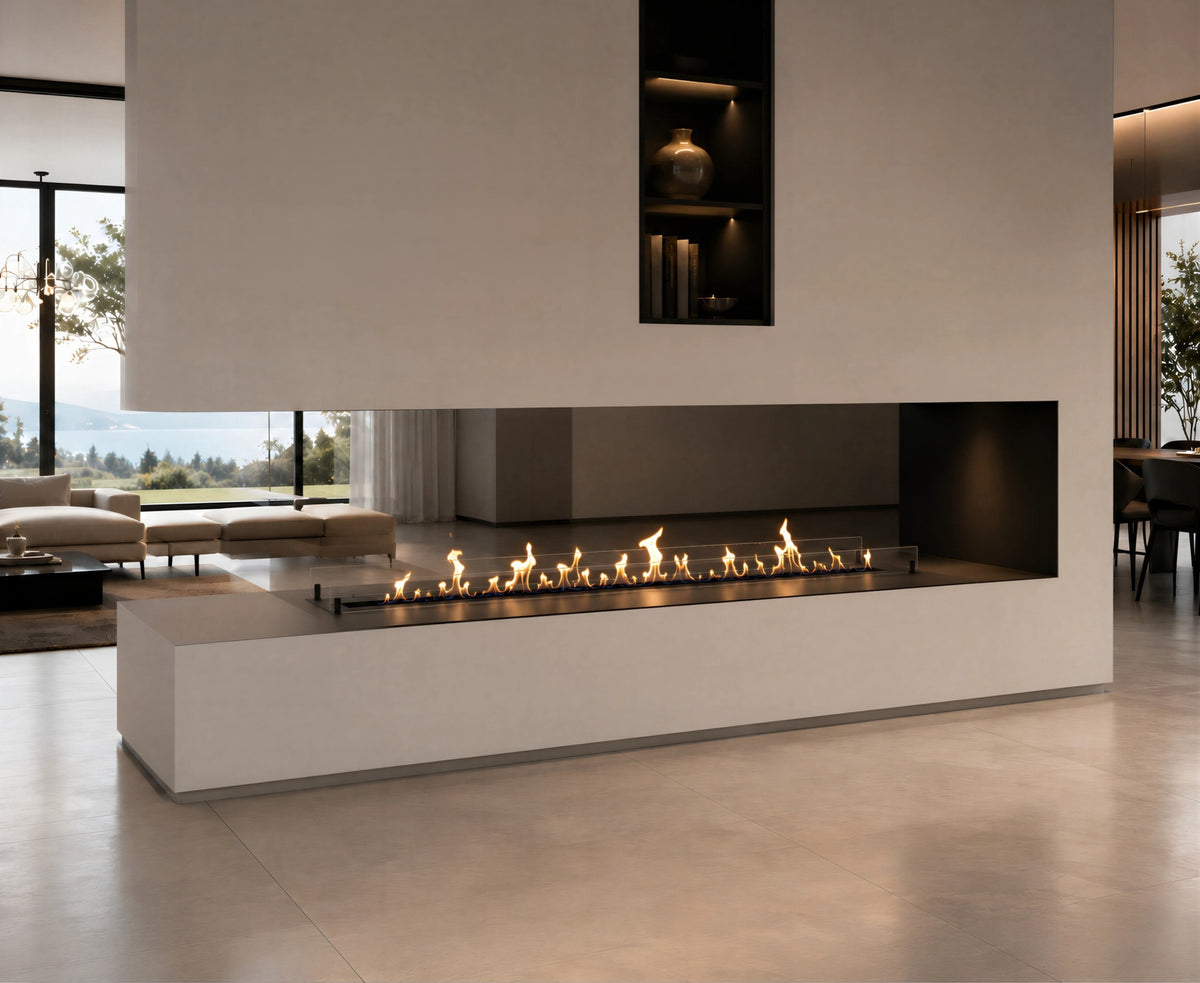 Solo Insert Fireplace With Glass 160 cm