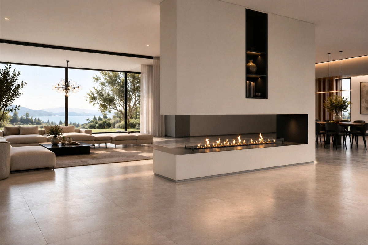 Solo Insert Fireplace With Glass 160 cm