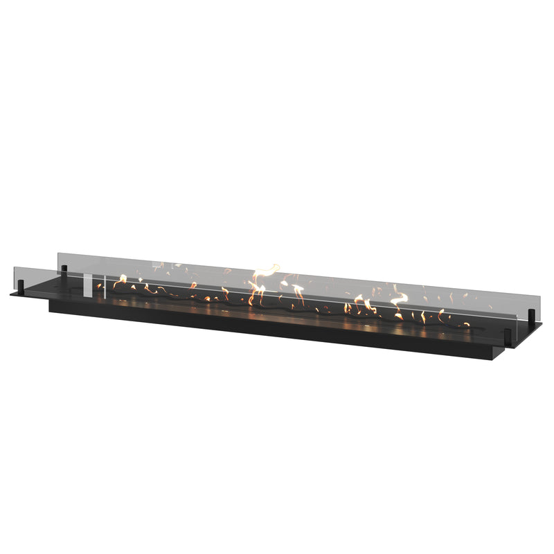 Solo Insert Fireplace With Glass 160 cm