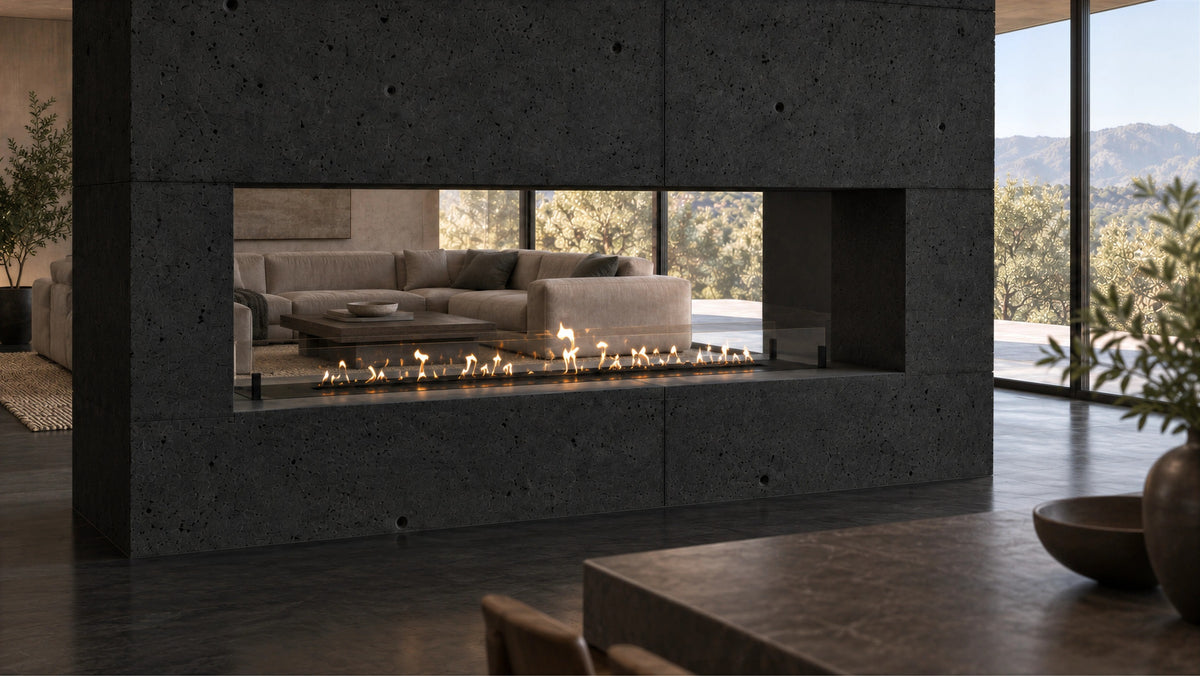 Solo Insert Fireplace With Glass 200 cm