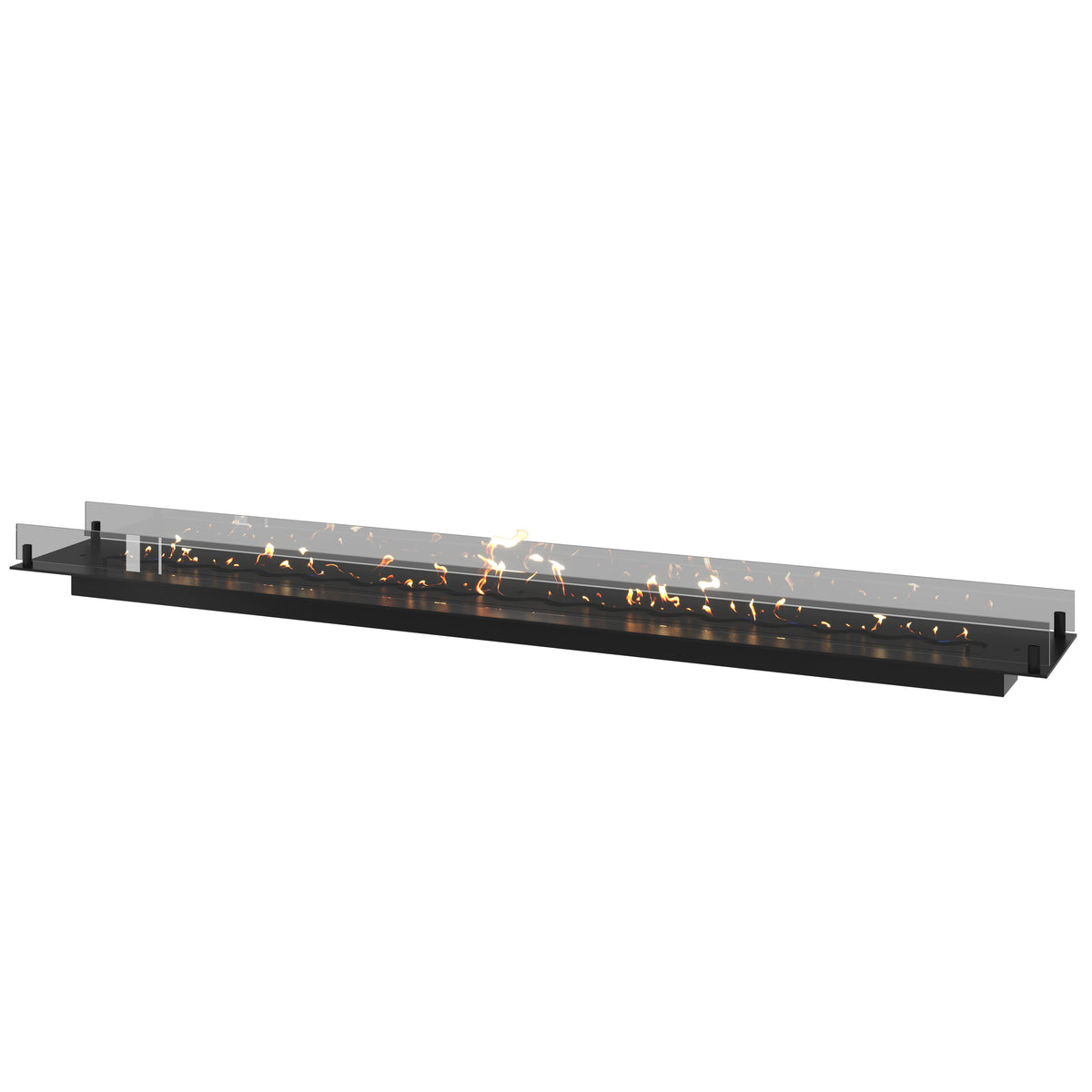 Solo Insert Fireplace With Glass 200 cm