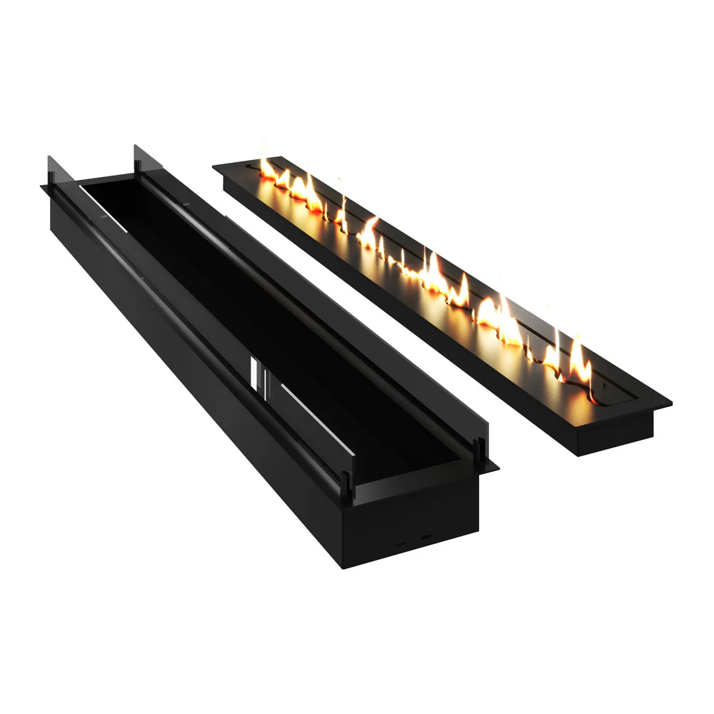 Image of Solo Insert Fireplace With Glass 200 cm