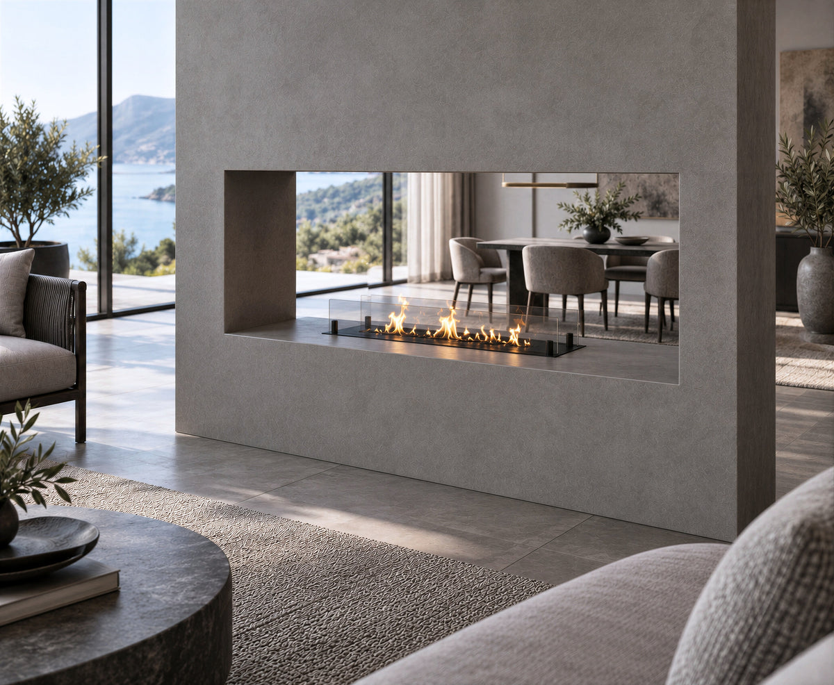 Solo Insert Fireplace With Glass 60 cm