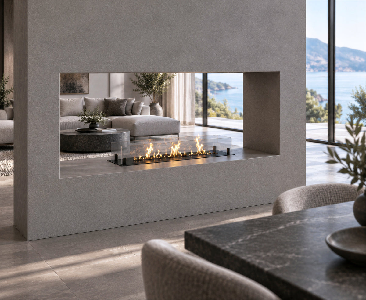 Solo Insert Fireplace With Glass 60 cm