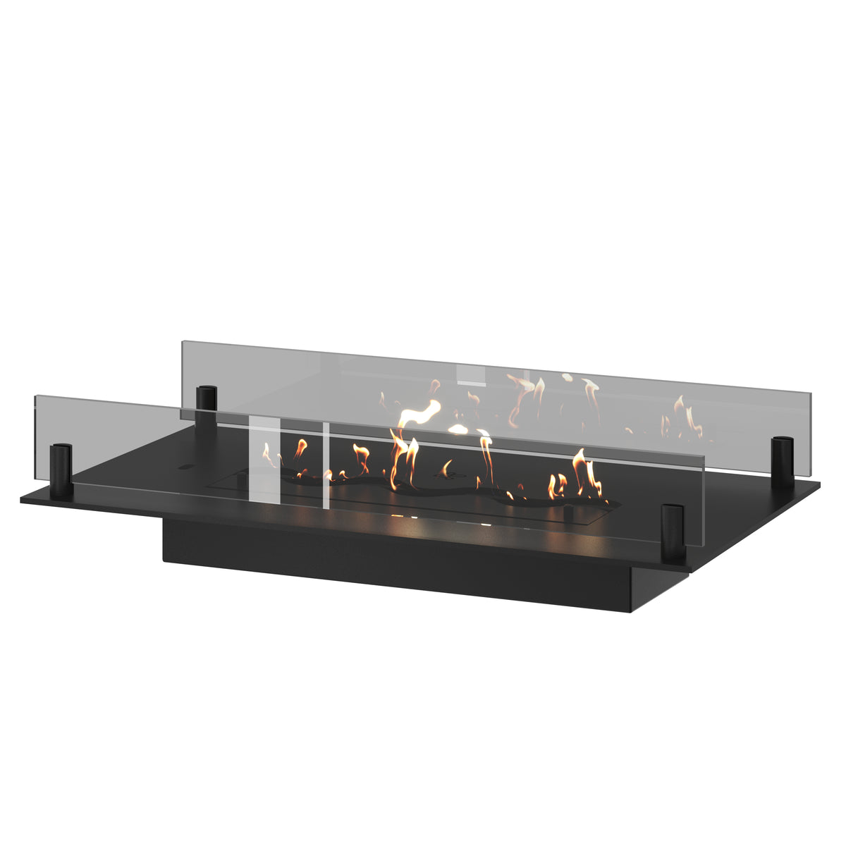 Solo Insert Fireplace With Glass 60 cm