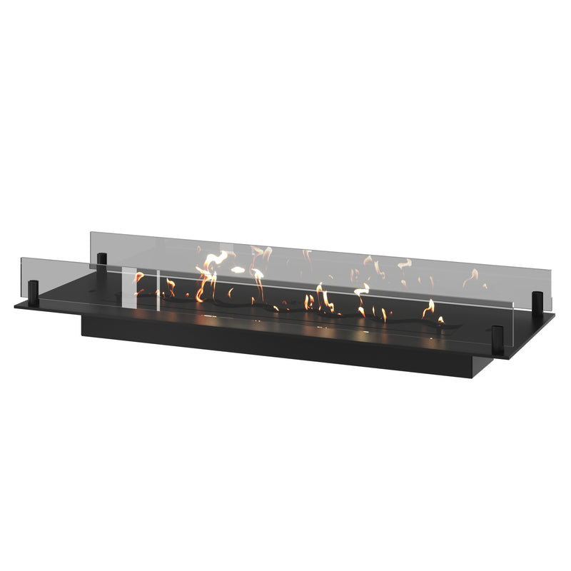 Solo Insert Fireplace With Glass 80 cm