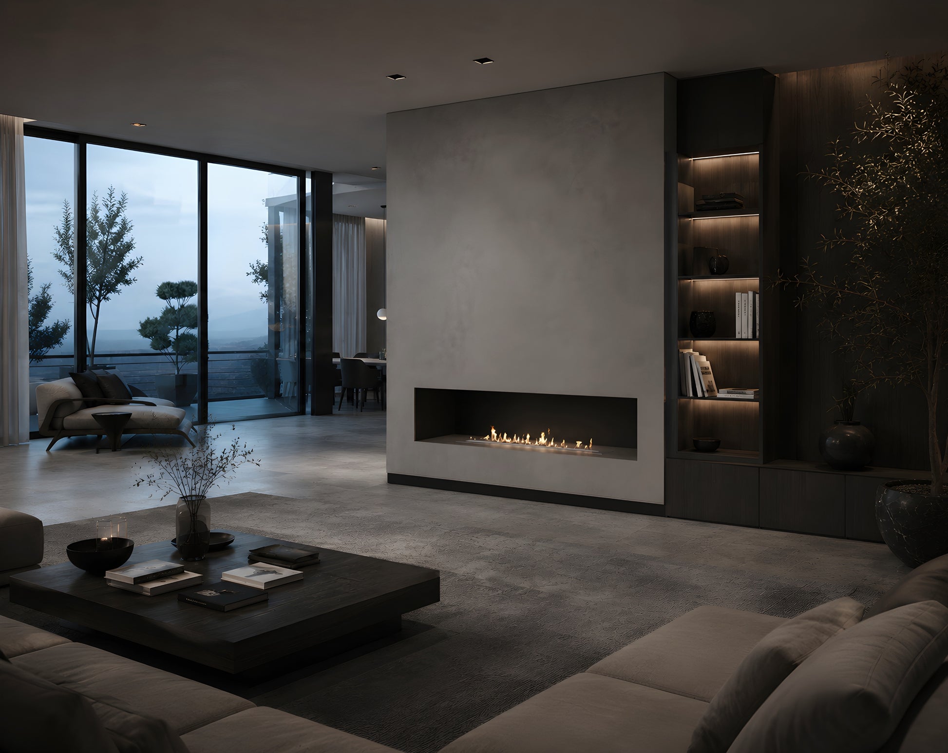 Solo Line Stainless Steel Built-in Burner 90 cm