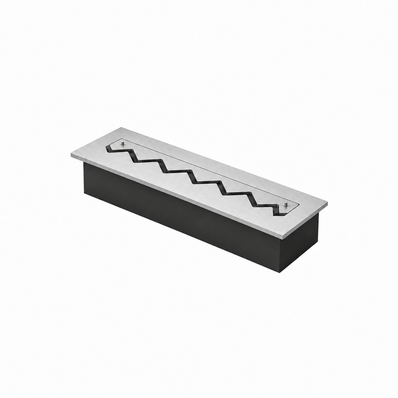 Solo Zigzag Stainless Steel Built-in Burner 70 cm