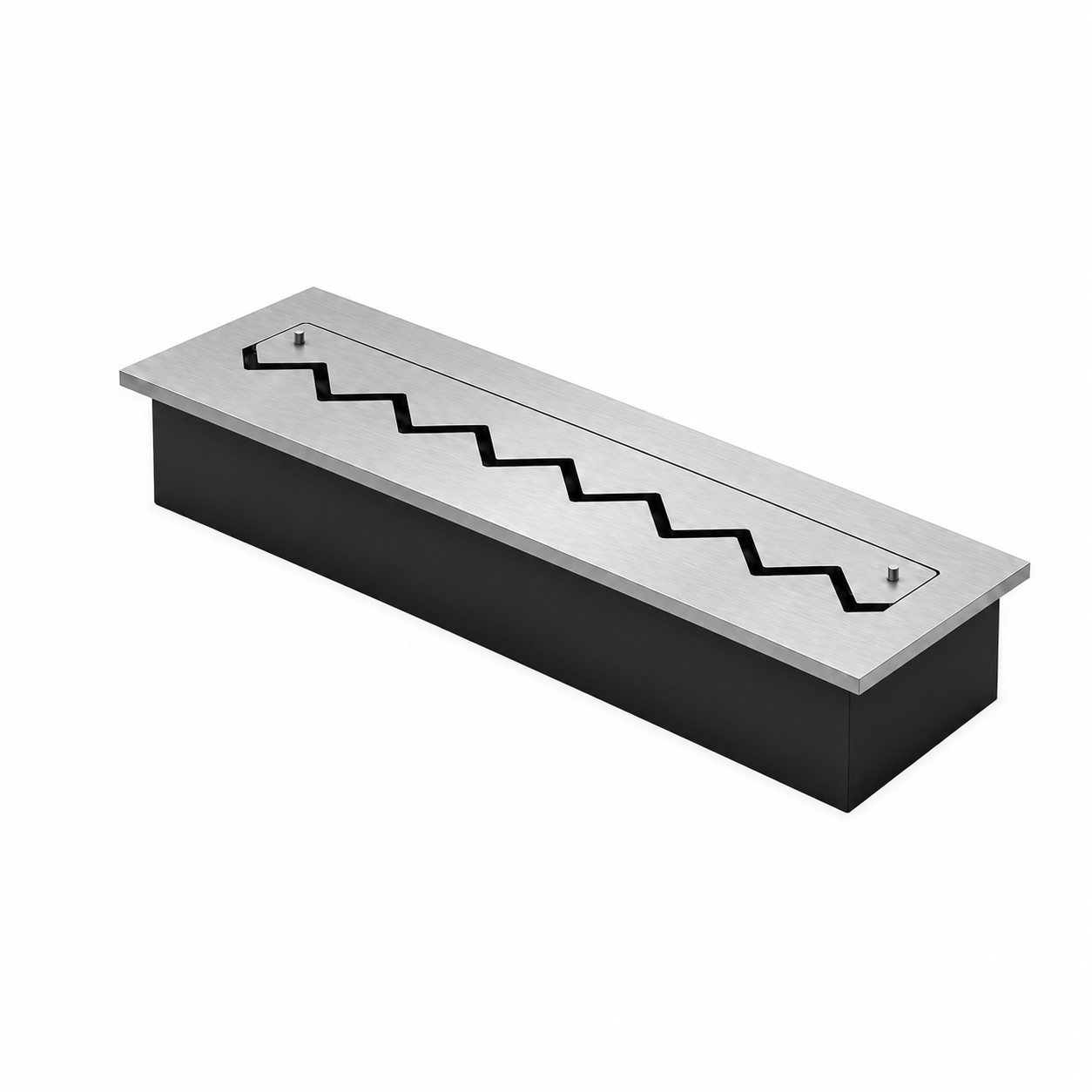 Solo Zigzag Stainless Steel Built-in Burner 80 cm
