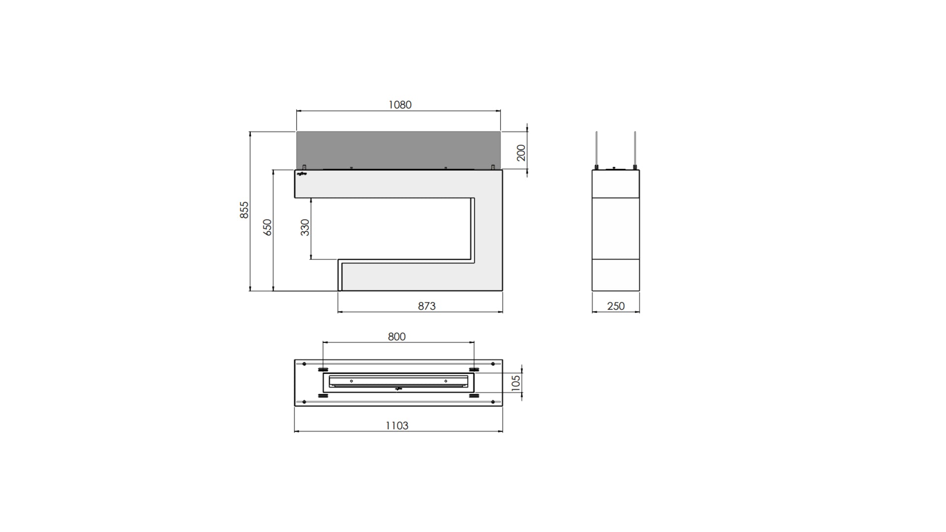 Spectrum Freestanding Fireplace