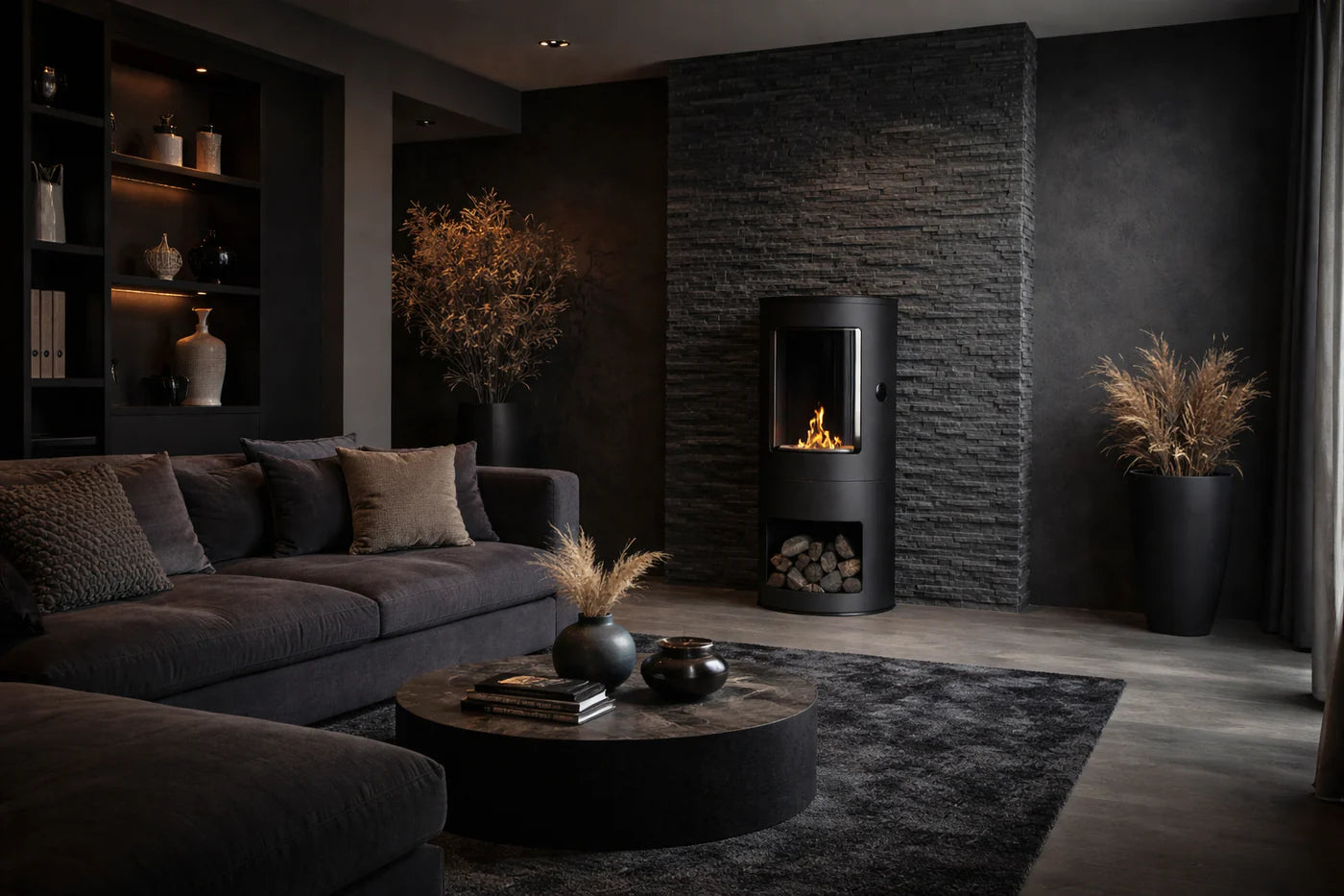 Tina Bio-Ethanol Freestanding Fireplace H96 cm
