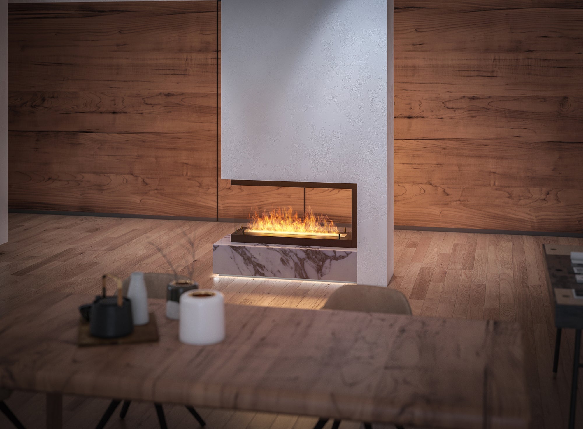 Inside U Bio Ethanol Built-in Fireplace 140 cm