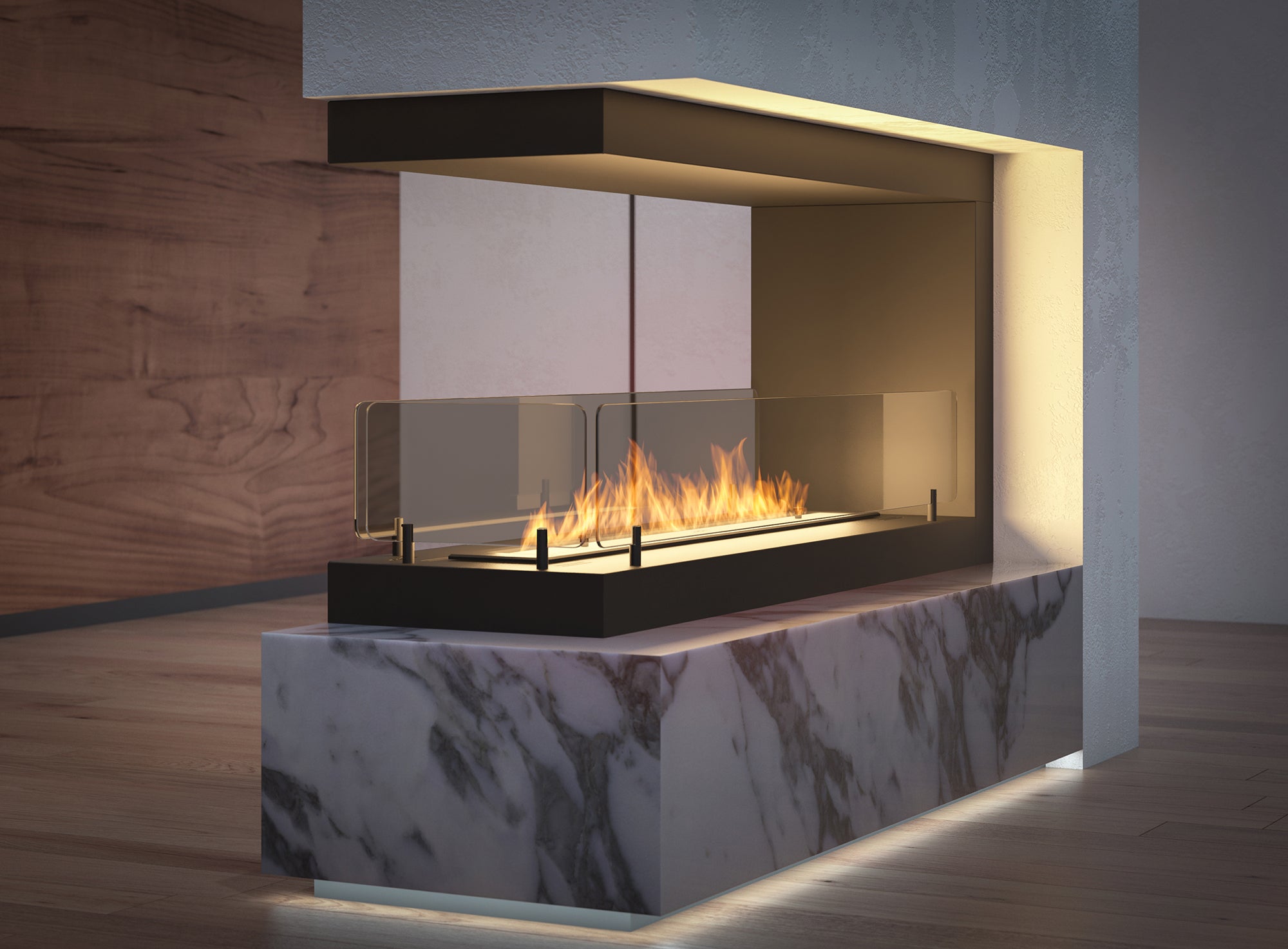 Inside U Bio Ethanol Built-in Fireplace 140 cm